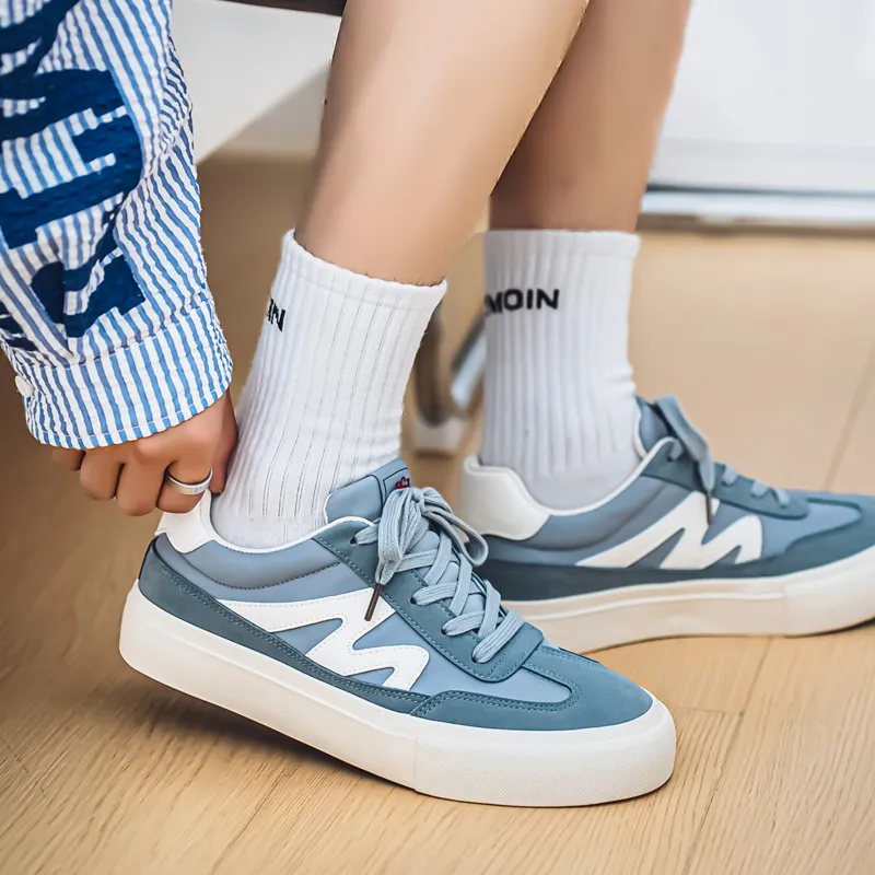 N6K8 Anti Slip Wear Resistant Low Top Skateboard Shoes Men's-13