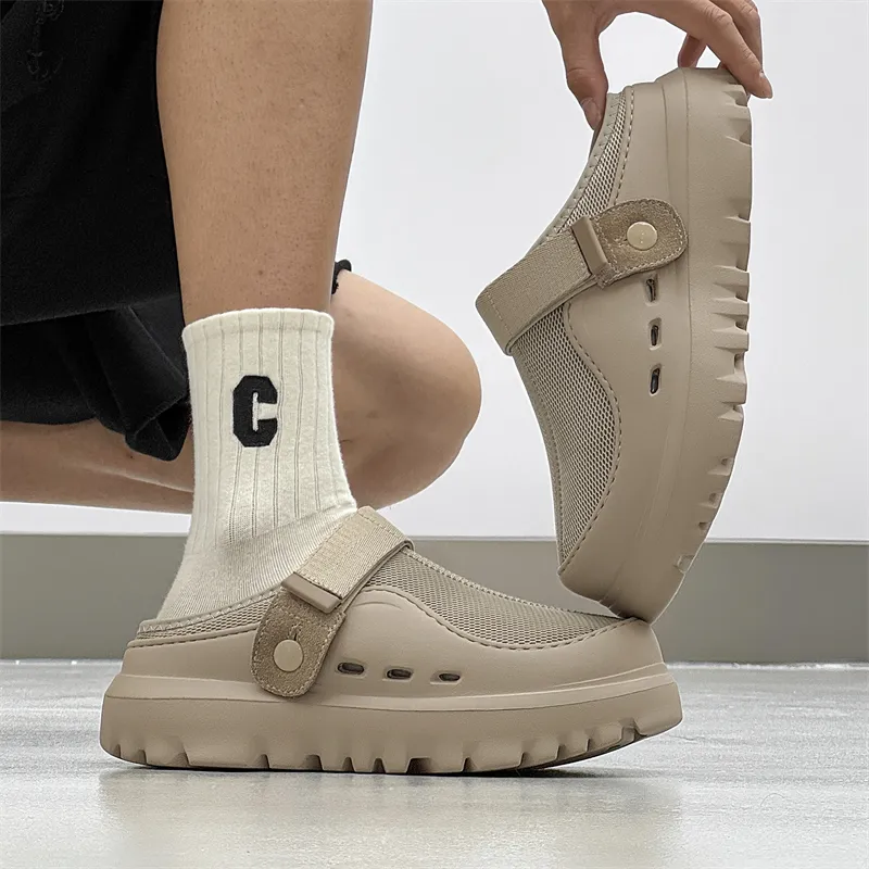 N6K8 Slip Resistant Closed Toe Slippers Unisex-9