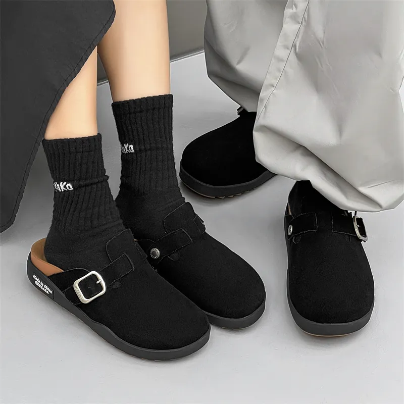 N6K8 Abrasion Resistant Slip Resistant Closed Toe Slippers Unisex-1