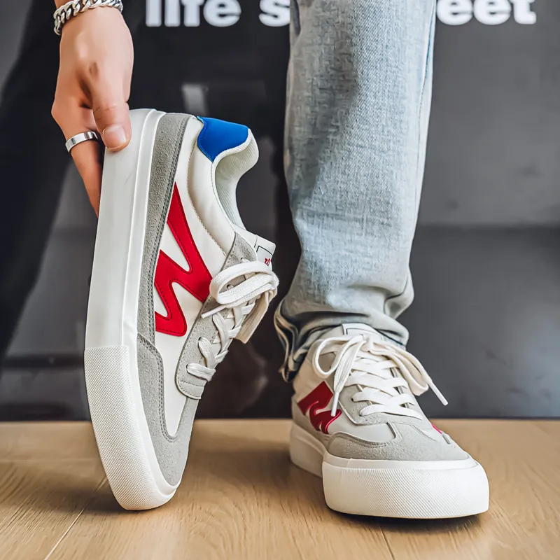N6K8 Anti Slip Wear Resistant Low Top Skateboard Shoes Men's-9