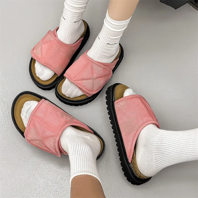 N6K8 Slip Resistant Abrasion Resistant Slide Slippers Unisex-13