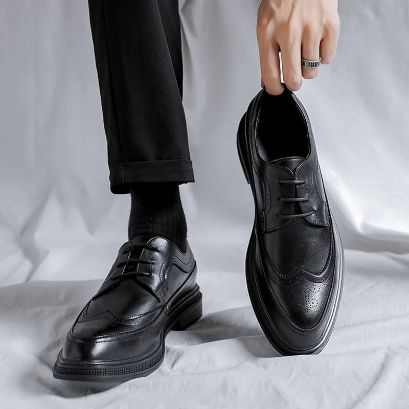 Cachiotti Dress Shoes Men Low Top Black/Gray/Brown-6