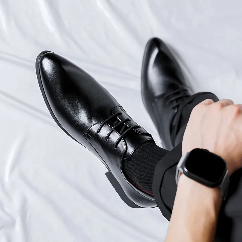 Cachiotti Dress Shoes Men Low Top Black-5
