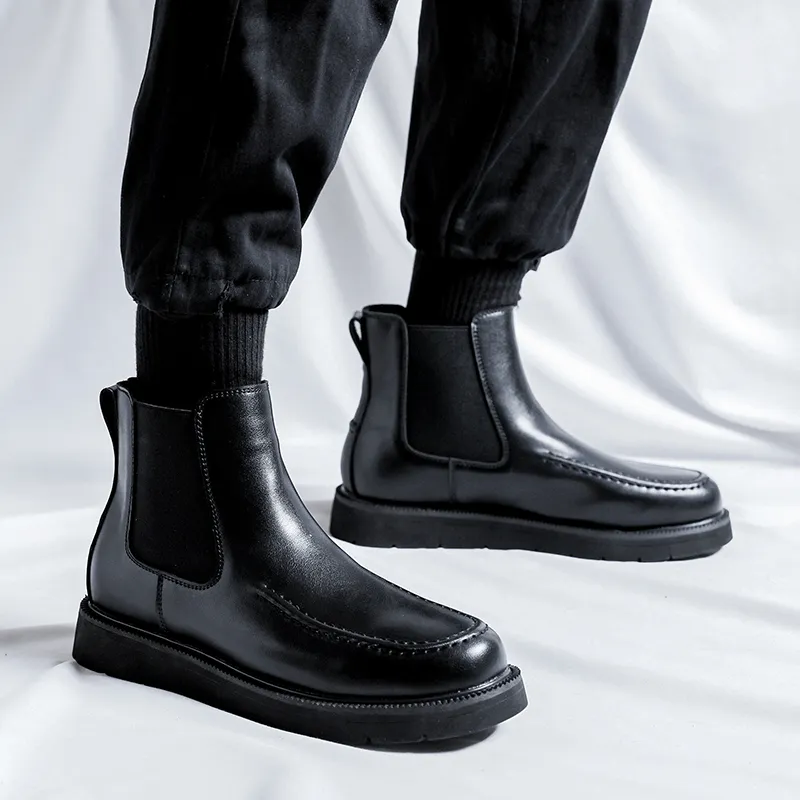 Cachiotti Short Chelsea Boots Men's Black-8