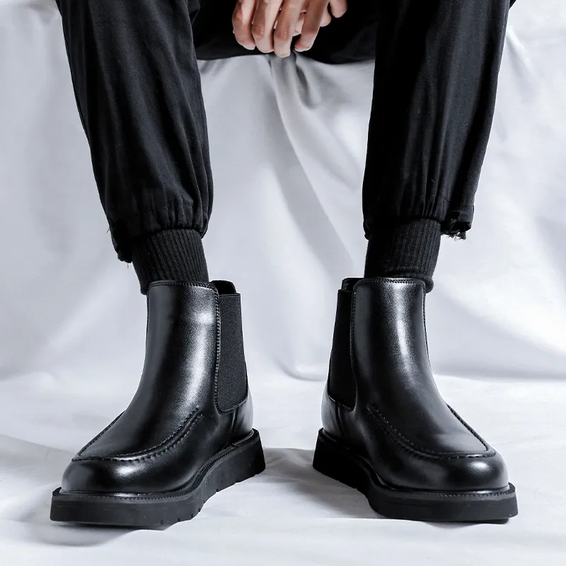 Cachiotti Short Chelsea Boots Men's Black-6