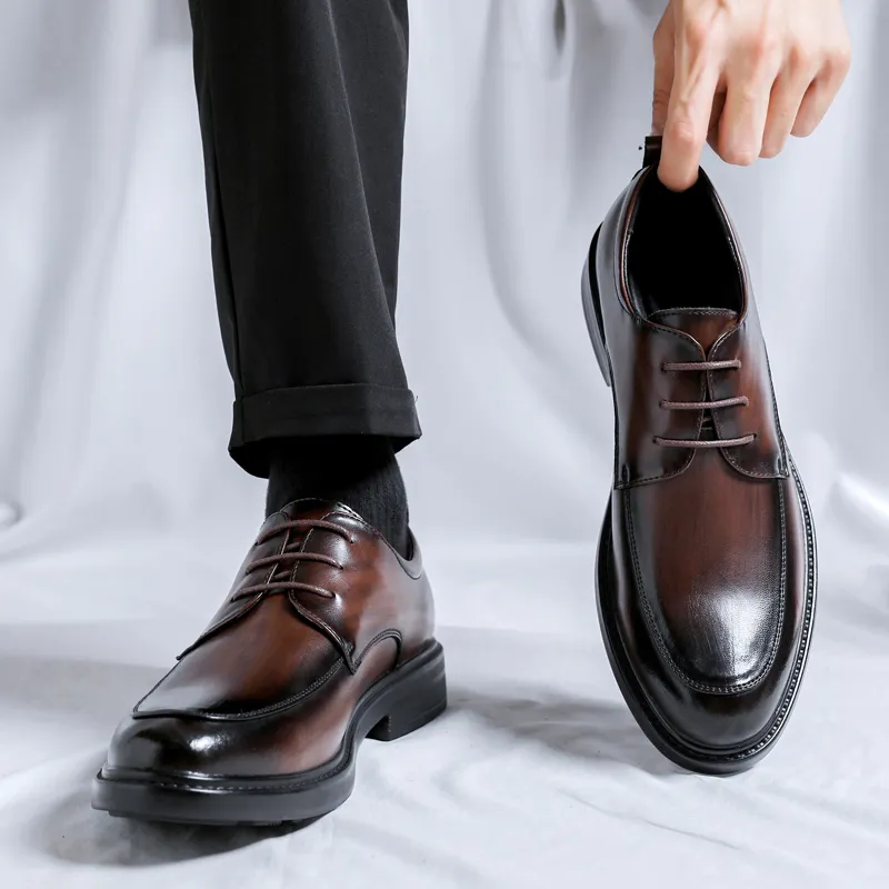 Cachiotti Dress Shoes Men Low Top Black/Brown-14