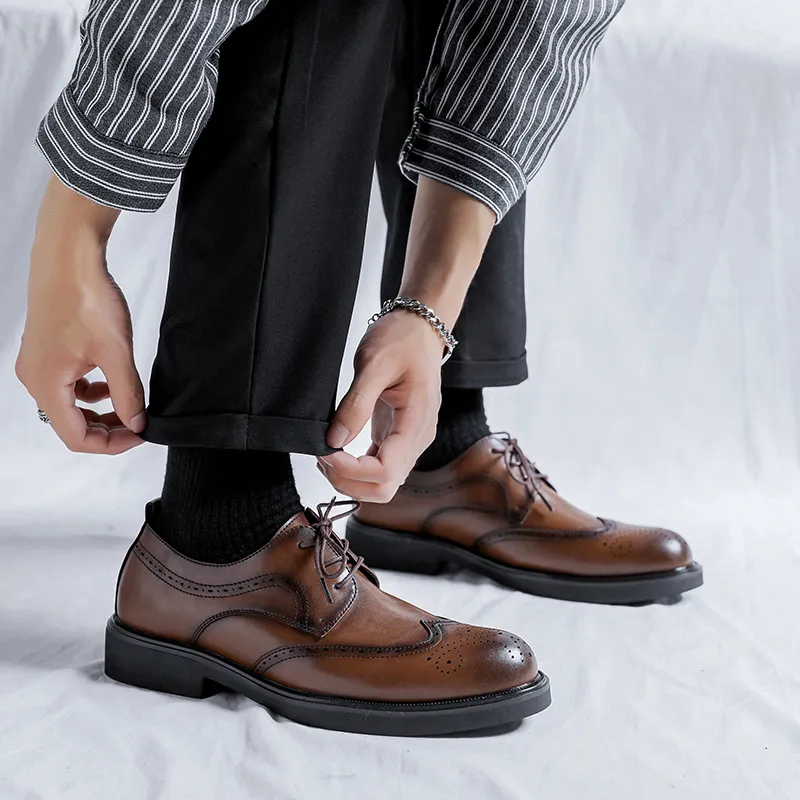 Cachiotti Dress Shoes Men Low Top Brown/Black-12