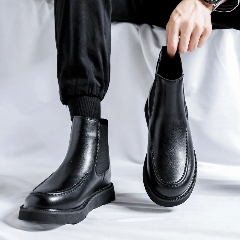 Cachiotti Short Chelsea Boots Men's Black-5
