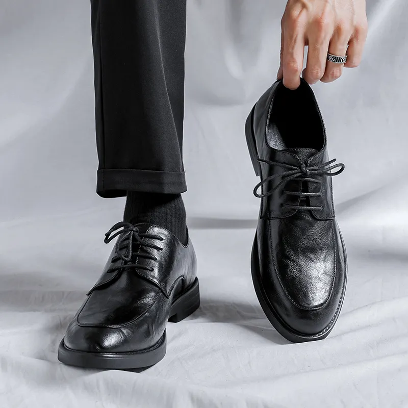 Cachiotti Dress Shoes Men Low Top Black/Brown-6