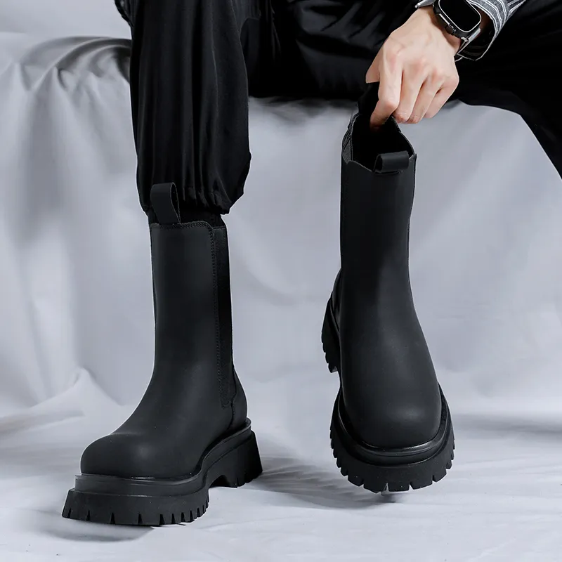 Cachiotti Short Chelsea Boots Men's Black-5