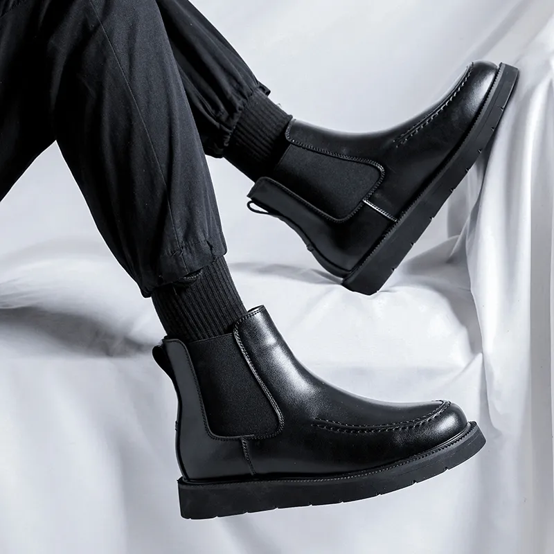 Cachiotti Short Chelsea Boots Men's Black-9