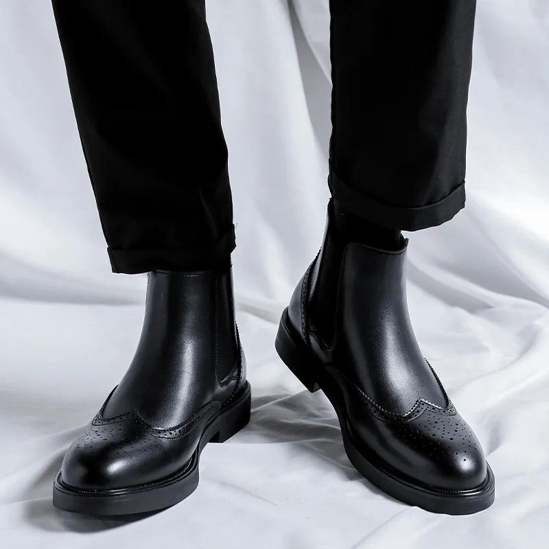 Cachiotti Short Chelsea Boots Men's Black-7