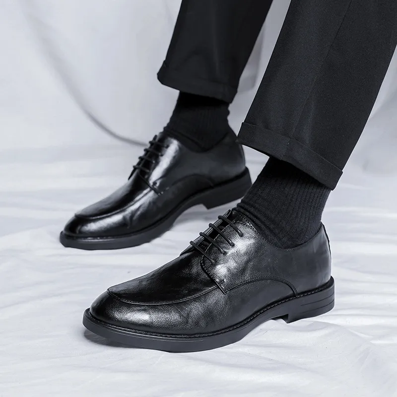 Cachiotti Dress Shoes Men Low Top Black/Brown-5