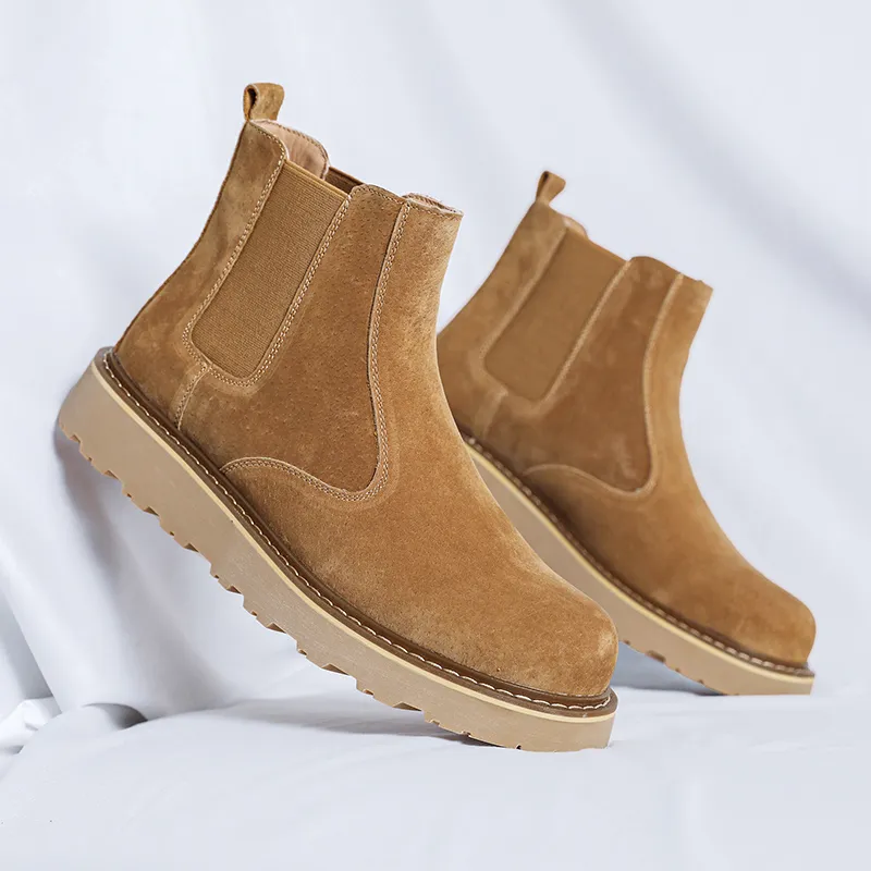 Cachiotti Crew Chelsea Boots Men's Brown-4