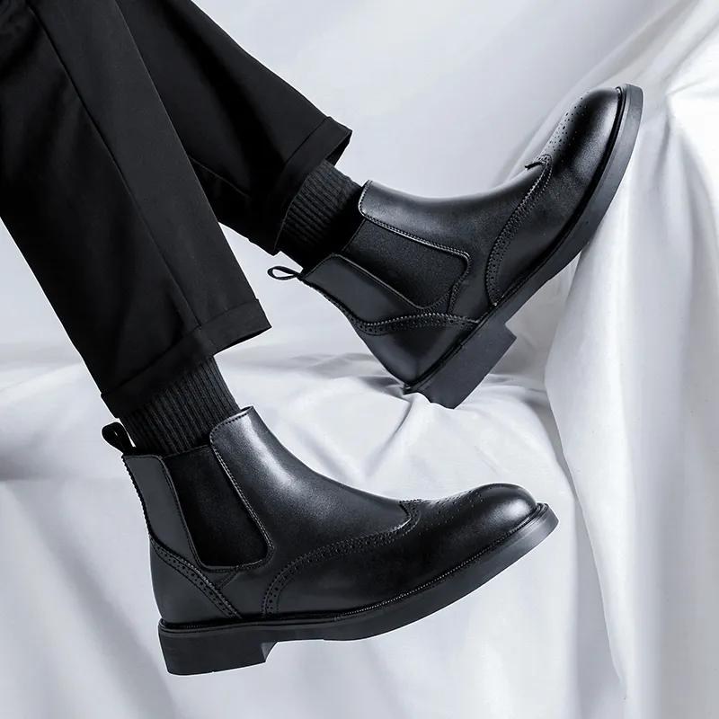 Cachiotti Short Chelsea Boots Men's Black-8