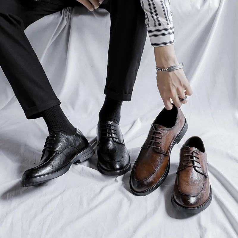 Cachiotti Dress Shoes Men Low Top Black/Brown-7