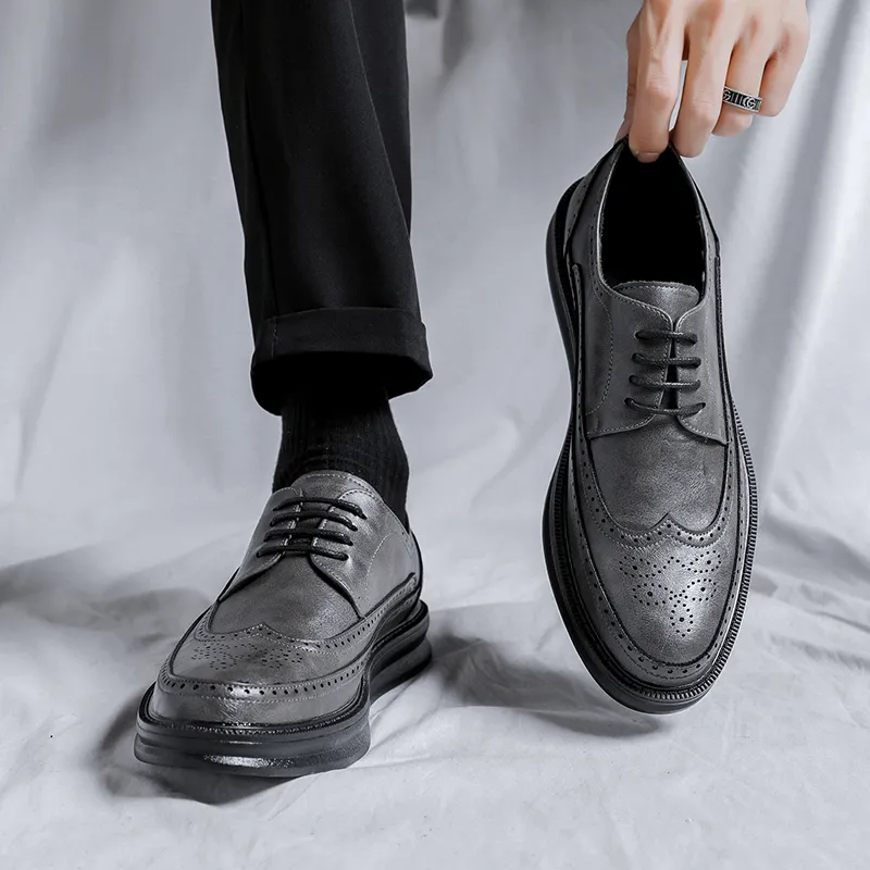 Cachiotti Dress Shoes Men Low Top Black/Light Brown/White/Gray/Glossy Leather-25