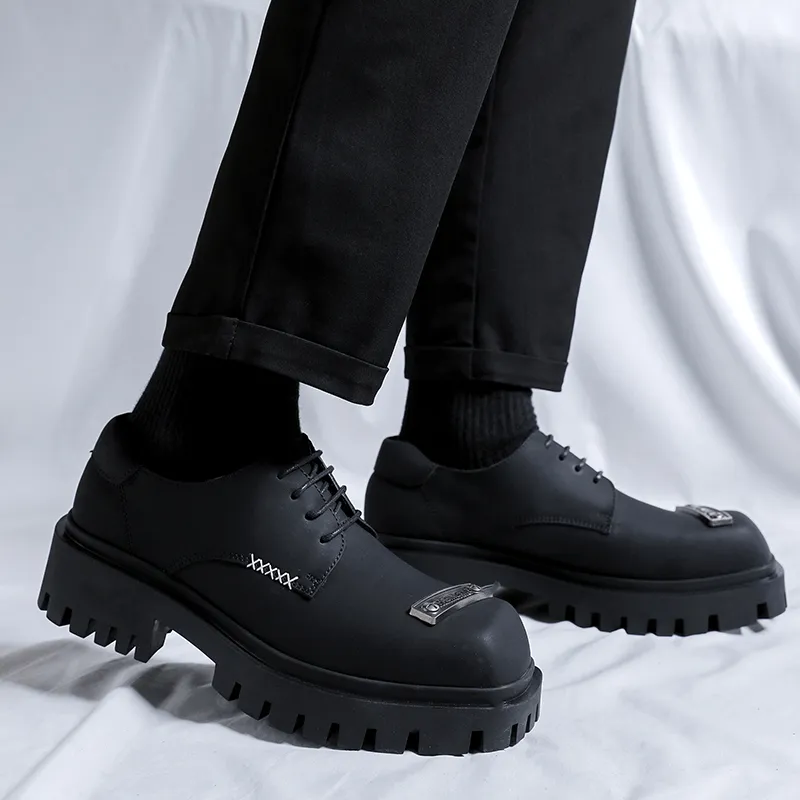 Cachiotti Platform Shoes Men's Black-8