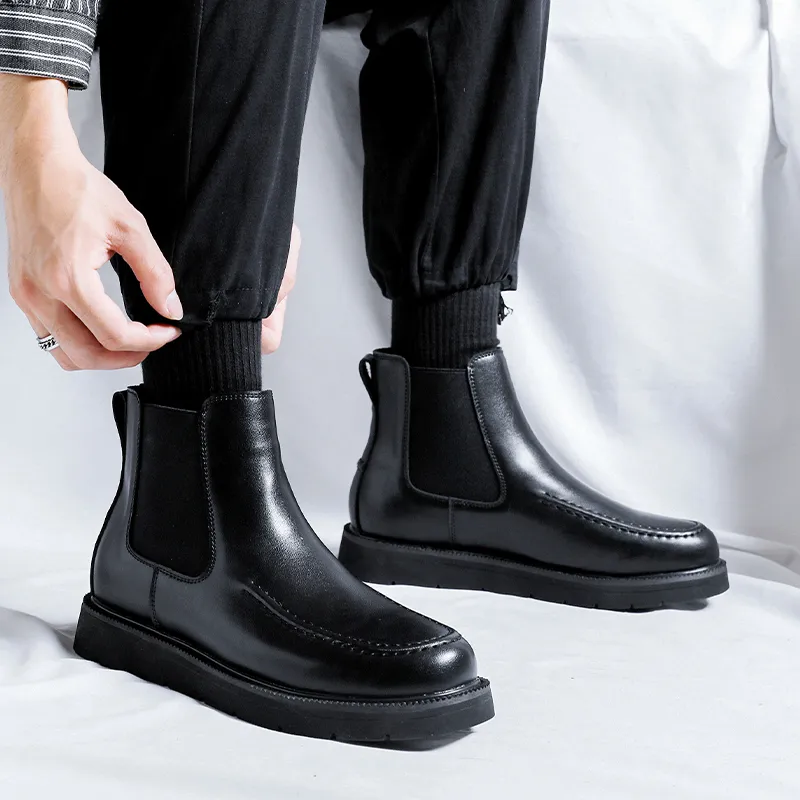 Cachiotti Short Chelsea Boots Men's Black-7