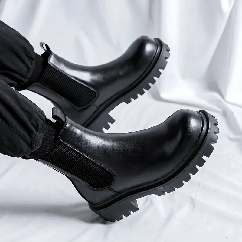 Cachiotti Crew Chelsea Boots Men's Black-7