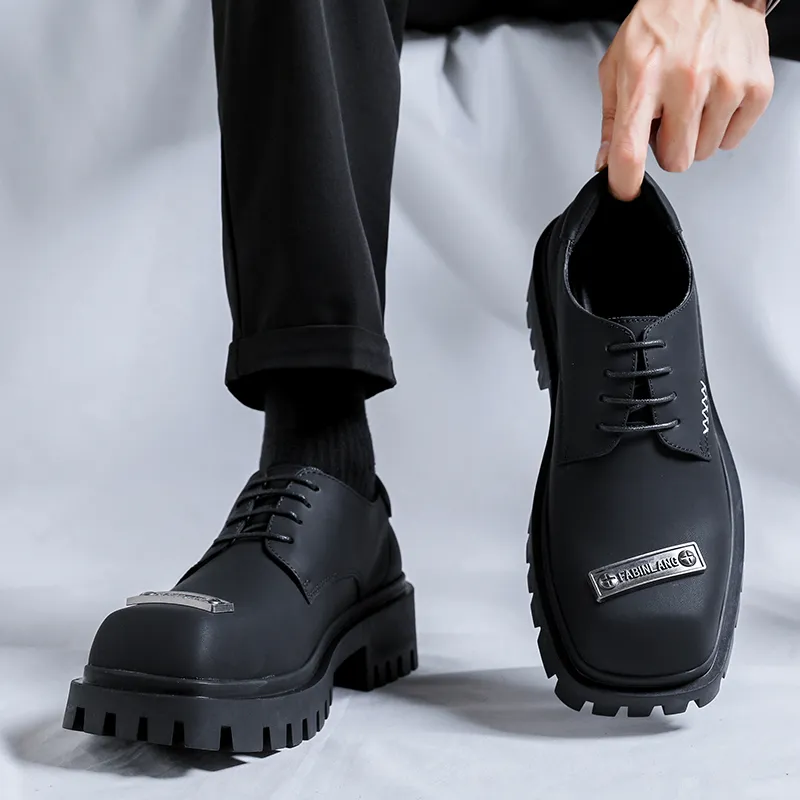 Cachiotti Platform Shoes Men's Black-5