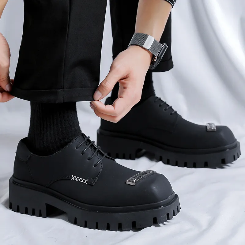 Cachiotti Platform Shoes Men's Black-7