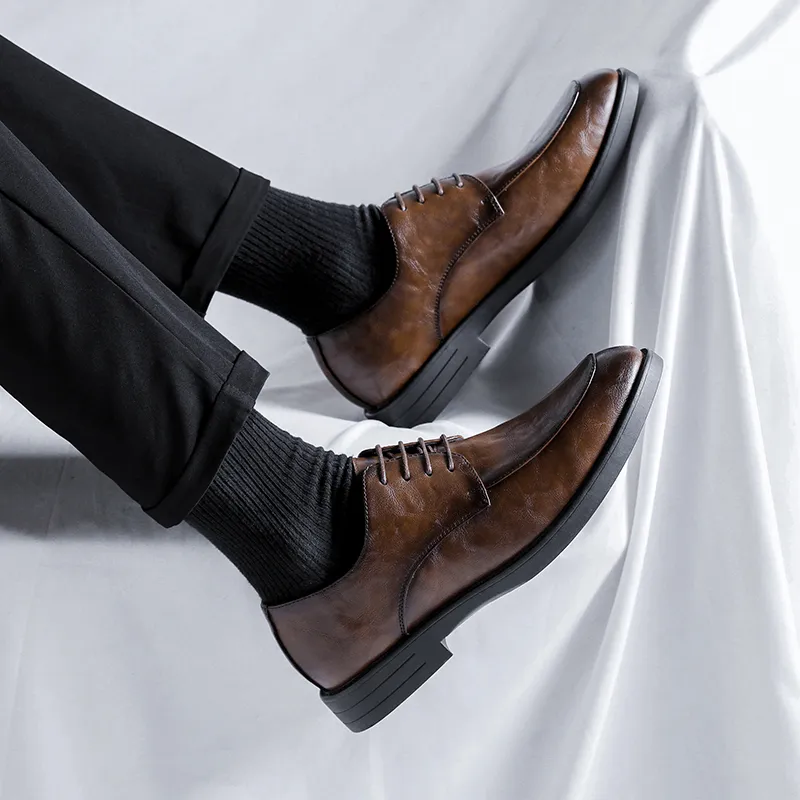 Cachiotti Dress Shoes Men Low Top Black/Brown-13
