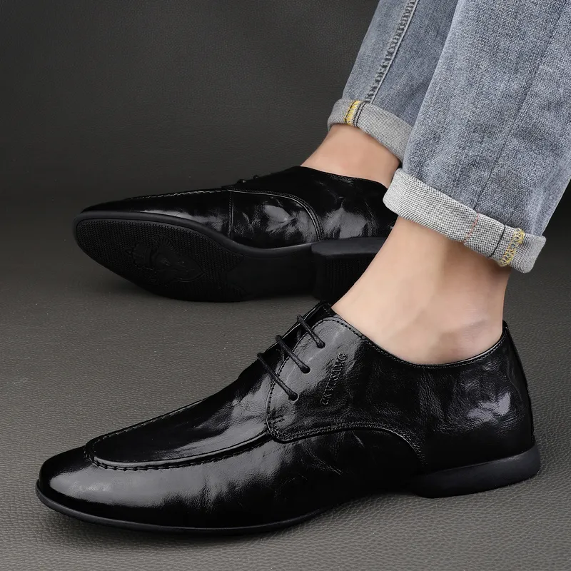 CKVUSAMG Dress Shoes Men's Black-6