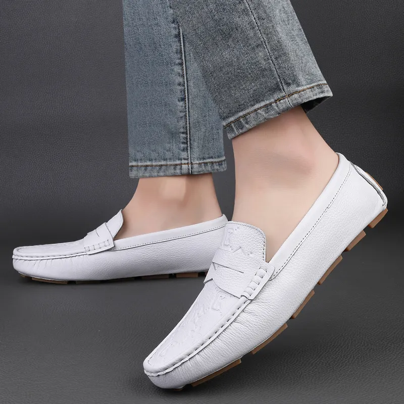 CKVUSAMG Beanie Shoes Men's White-6