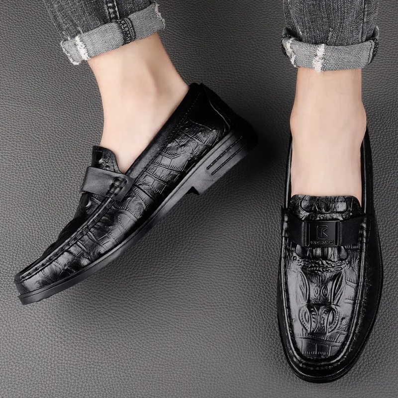 CKVUSAMG Gommino Loafers Unisex Black/Burgundy-4