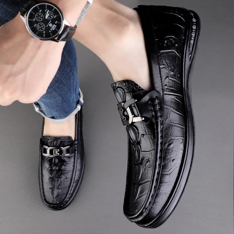 CKVUSAMG Gommino Loafers Unisex Black/Burgundy/Scarlet-4