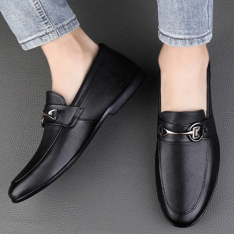 CKVUSAMG Gommino Loafers Unisex Black/White-11
