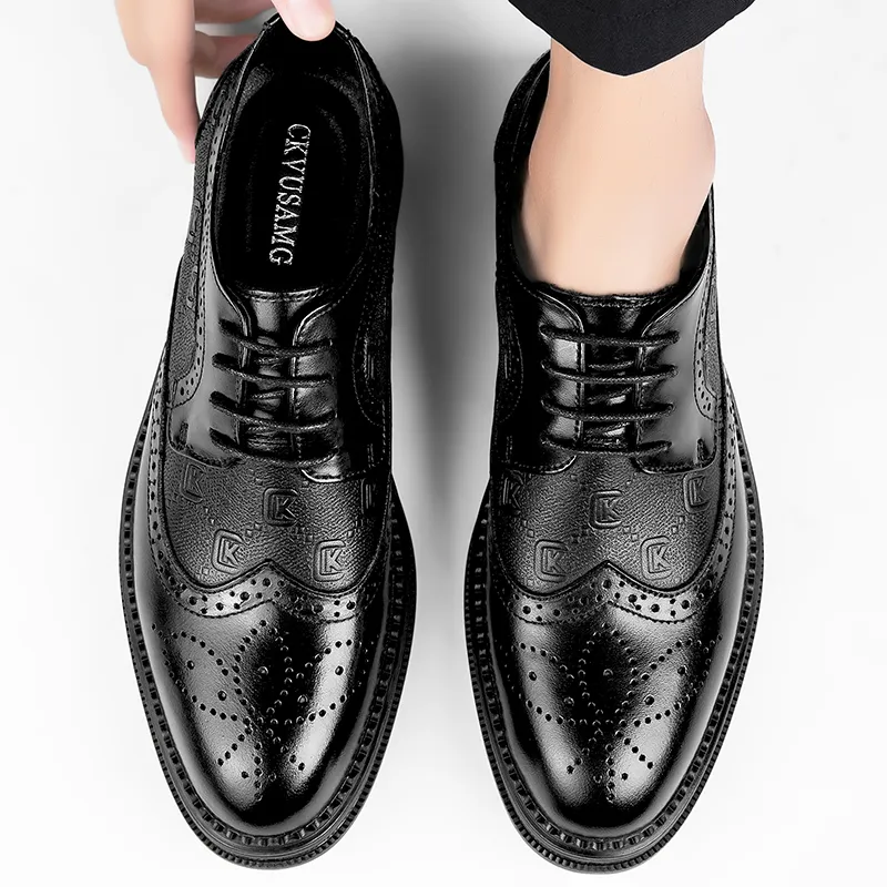 CKVUSAMG Dress Shoes Men's Black-8
