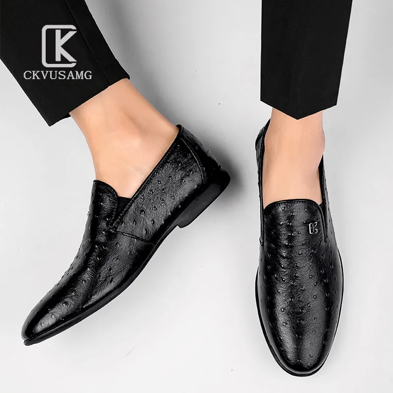 CKVUSAMG Dress Shoes Men's Black-6
