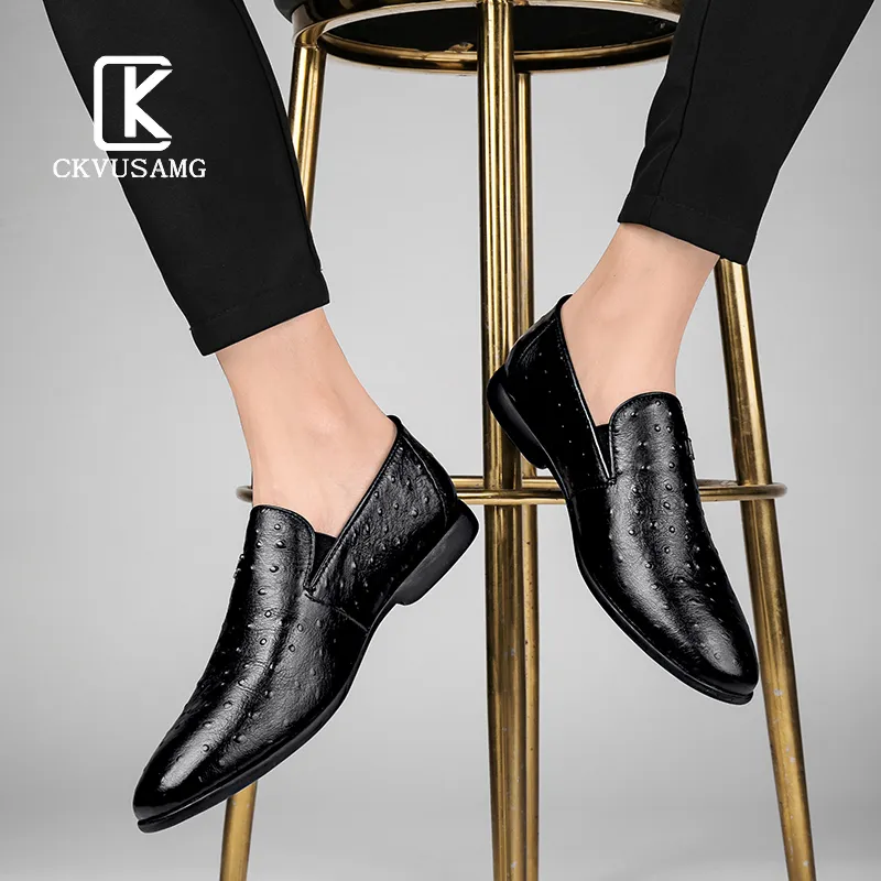 CKVUSAMG Dress Shoes Men's Black-8