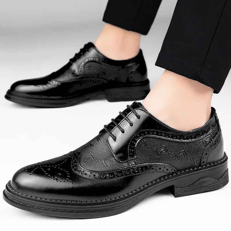 CKVUSAMG Dress Shoes Men's Black-7