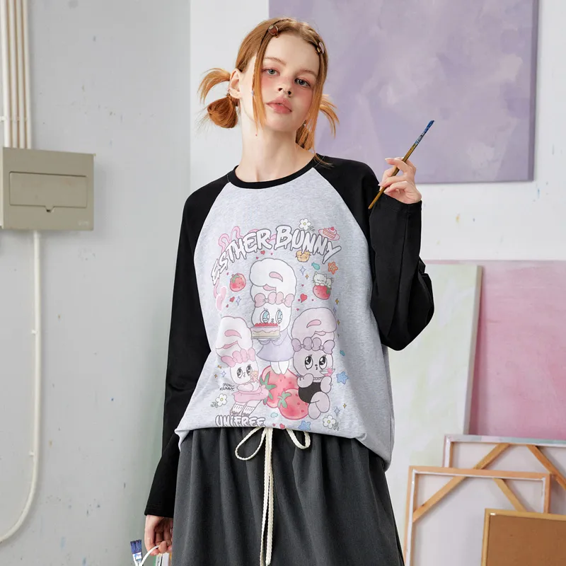 UNIFREE x [UNIFREE X ] Raglan Sleeve T Shirt Women's-3