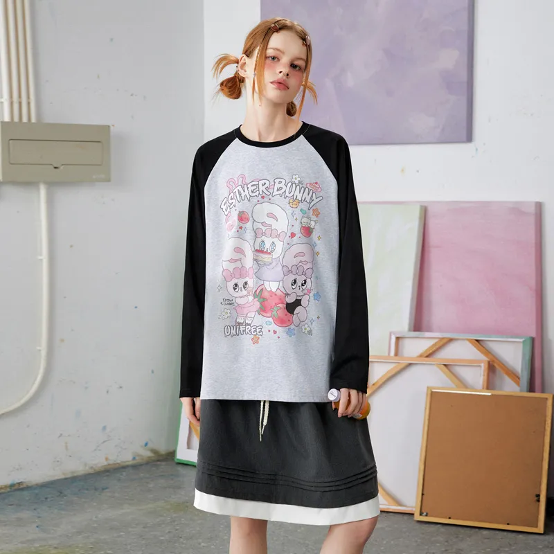 UNIFREE x [UNIFREE X ] Raglan Sleeve T Shirt Women's-6