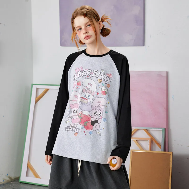 UNIFREE x [UNIFREE X ] Raglan Sleeve T Shirt Women's-2