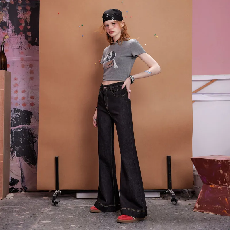 Unifree Jeans Women's Black-4