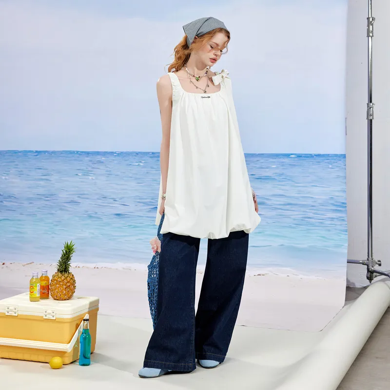 Unifree Slip Dresses Women's White-3