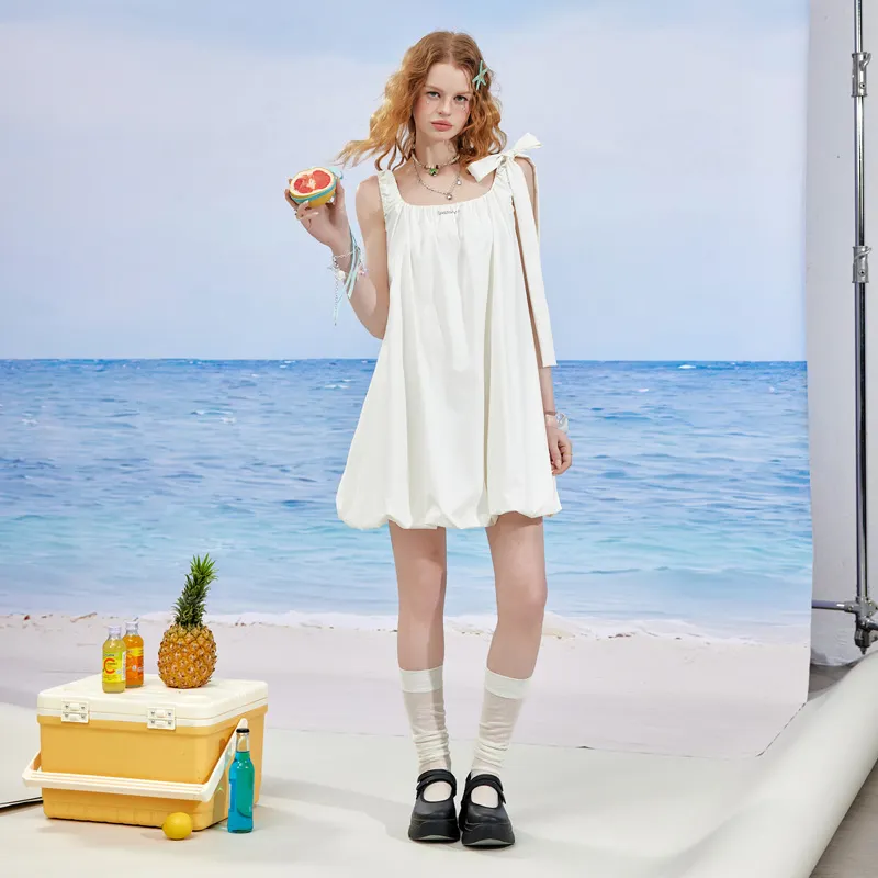 Unifree Slip Dresses Women's White-4
