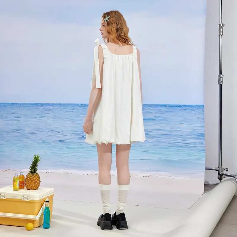 Unifree Slip Dresses Women's White-5