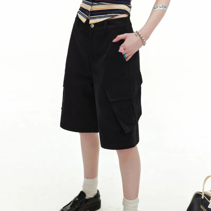 UNIFREE Casual Shorts Women's Black-4