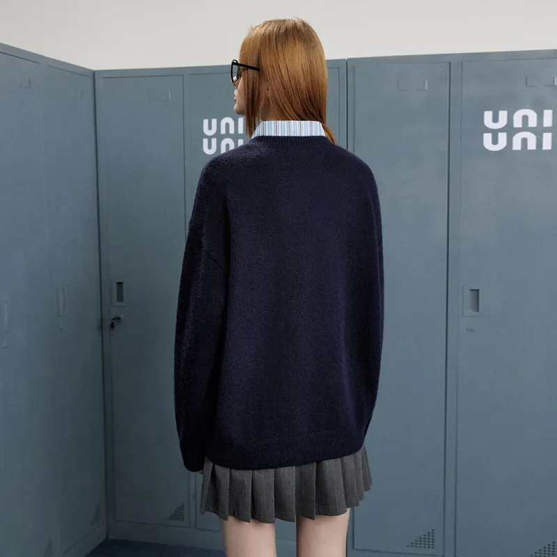 UNIFREE Sweater Women's Navy Blue-2