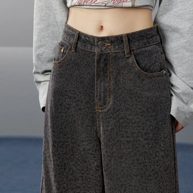 UNIFREE Jeans Women's Leopard Print-3