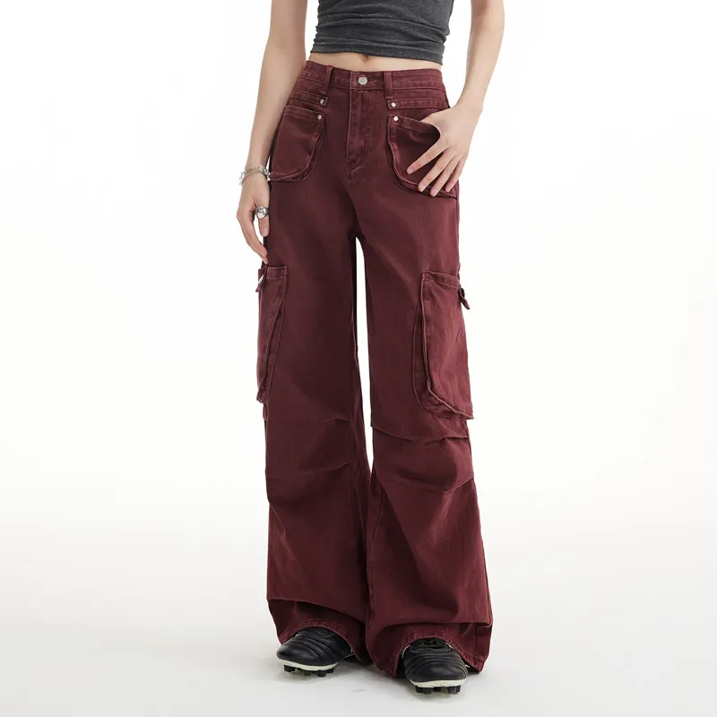 UNIFREE Jeans Women's Angora Red-2