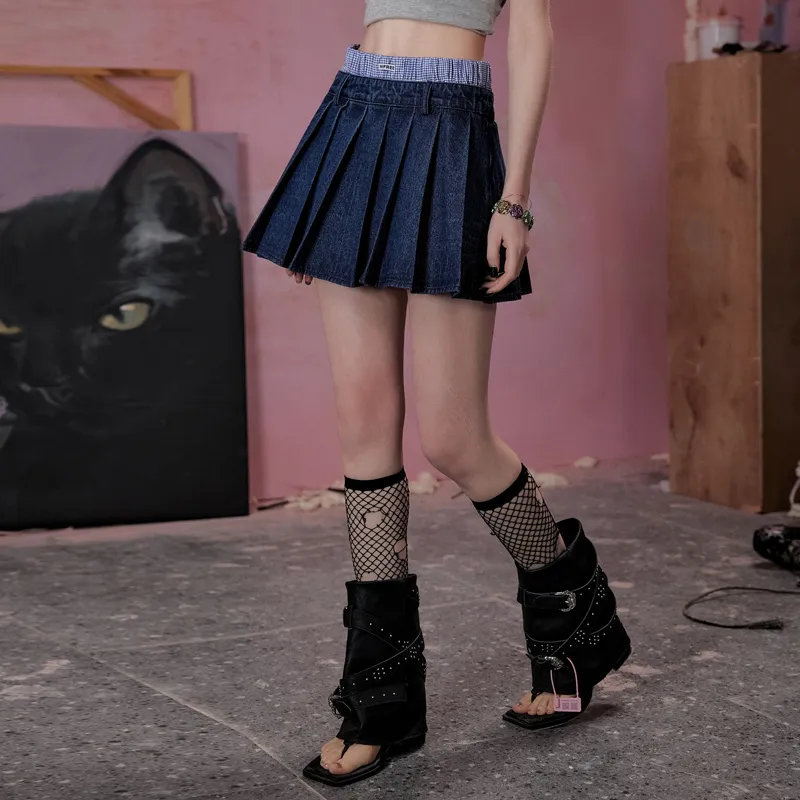 UNIFREE Denim Short Skirts Women's-7