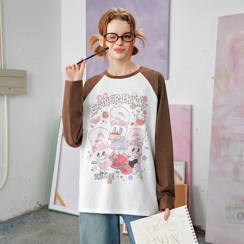 UNIFREE x [UNIFREE X ] Raglan Sleeve T Shirt Women's-9