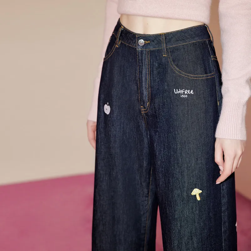 UNIFREE Jeans Women's Dark Blue-5